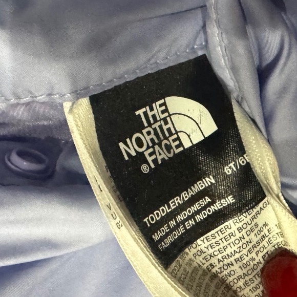 The North Face Reversible Puffer Jacket Girls 6 Cozy Lavender Winter Essential - Picture 5 of 6